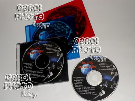 Cd personalizado com caixa de acrílico colorida