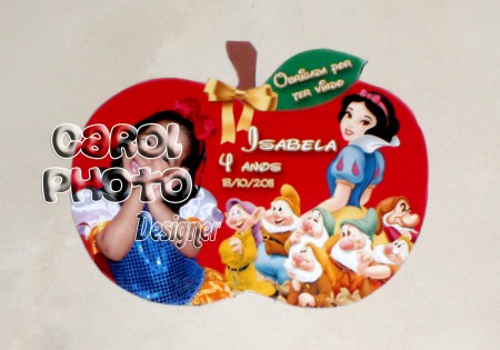  Imã em formato de Maçã da Branca de Neve
